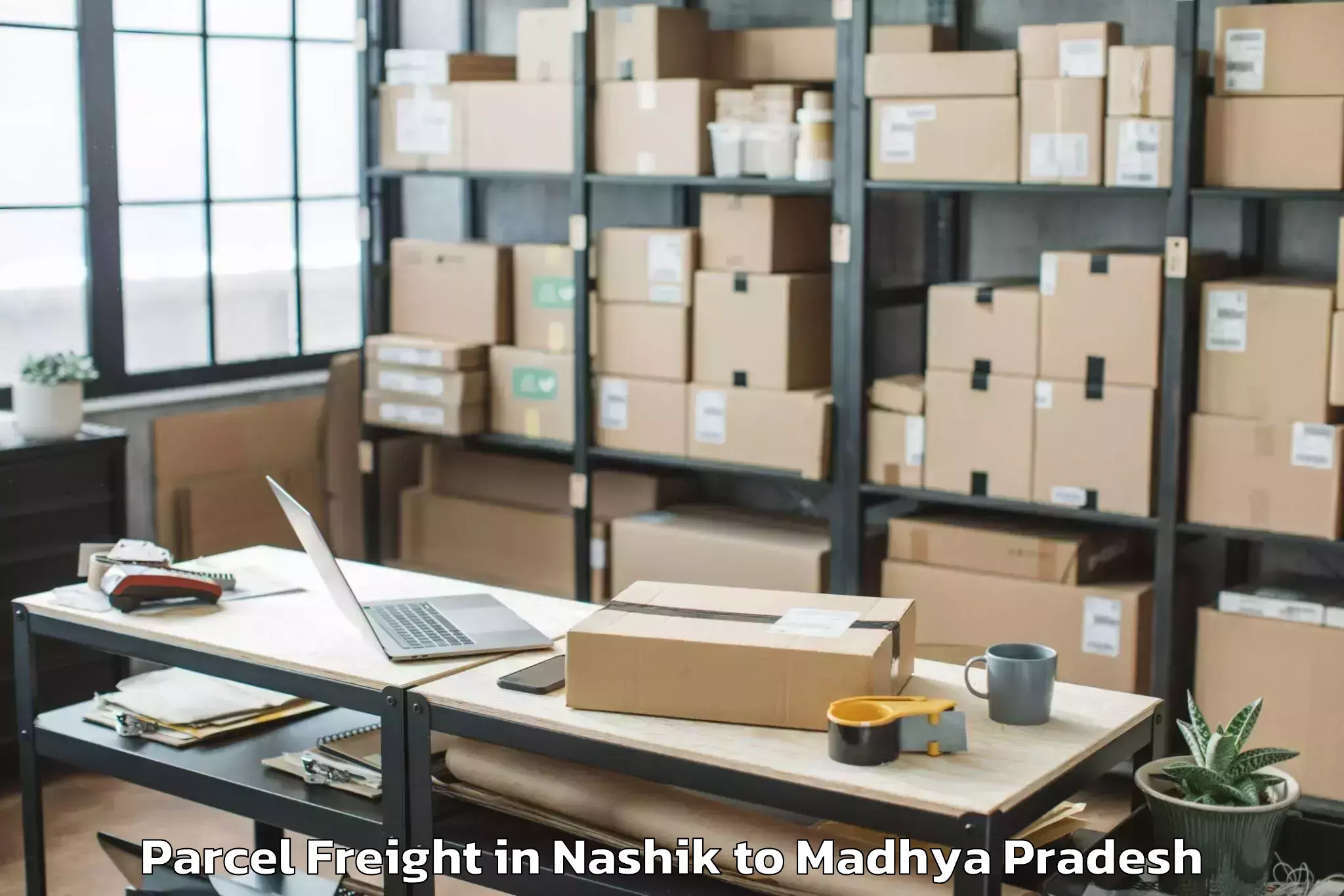 Affordable Nashik to Sage University Indore Parcel Freight